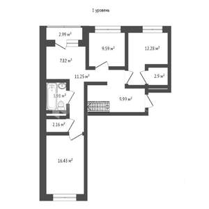 3-к квартира, на длительный срок, 116м2, 9/17 этаж