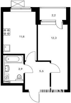 1-к квартира, на длительный срок, 35м2, 11/23 этаж