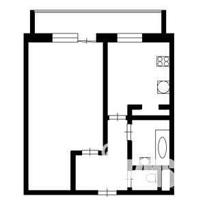 1-к квартира, на длительный срок, 40м2, 9/9 этаж