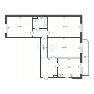 3-к квартира, на длительный срок, 89м2, 1/9 этаж