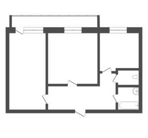 2-к квартира, на длительный срок, 45м2, 5/8 этаж