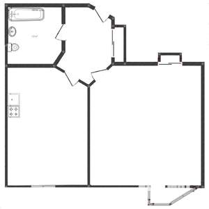1-к квартира, на длительный срок, 53м2, 12/15 этаж