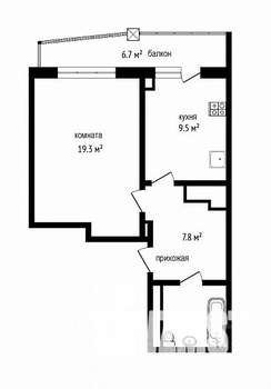 1-к квартира, на длительный срок, 40м2, 11/16 этаж