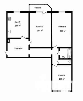 3-к квартира, на длительный срок, 86м2, 8/9 этаж