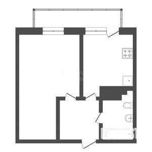 1-к квартира, на длительный срок, 35м2, 13/16 этаж