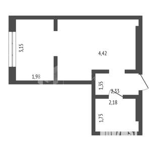 Студия квартира, на длительный срок, 26м2, 11/13 этаж