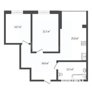 2-к квартира, на длительный срок, 90м2, 2/10 этаж