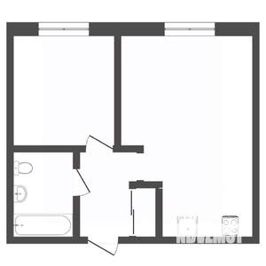 1-к квартира, на длительный срок, 42м2, 12/17 этаж