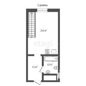1-к квартира, на длительный срок, 51м2, 10/10 этаж