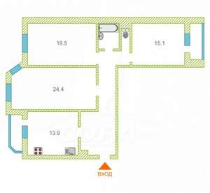 3-к квартира, на длительный срок, 100м2, 10/10 этаж