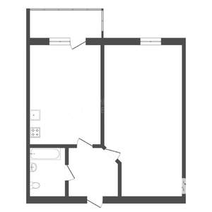 1-к квартира, на длительный срок, 38м2, 4/14 этаж