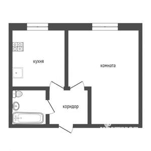 1-к квартира, на длительный срок, 32м2, 1/5 этаж