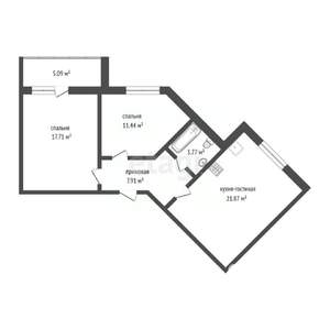 2-к квартира, на длительный срок, 63м2, 8/14 этаж