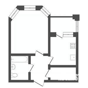 1-к квартира, на длительный срок, 35м2, 12/16 этаж