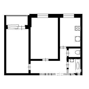 2-к квартира, на длительный срок, 53м2, 2/9 этаж