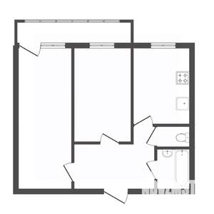 2-к квартира, на длительный срок, 55м2, 1/9 этаж