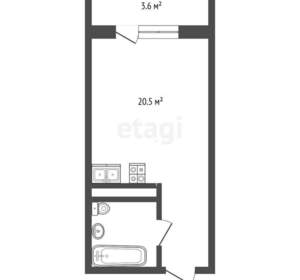 Студия квартира, на длительный срок, 29м2, 8/19 этаж