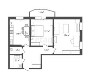 2-к квартира, на длительный срок, 53м2, 9/16 этаж