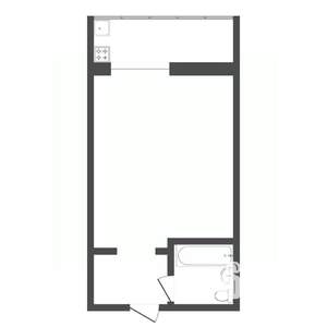 1-к квартира, на длительный срок, 18м2, 2/8 этаж
