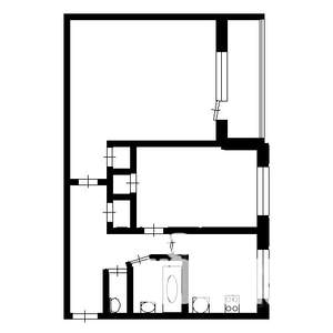 2-к квартира, на длительный срок, 45м2, 2/9 этаж