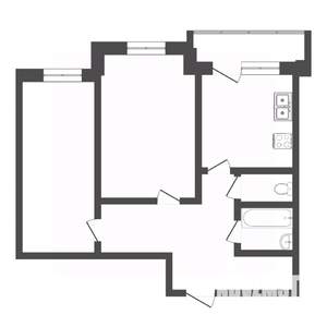 2-к квартира, на длительный срок, 60м2, 10/11 этаж