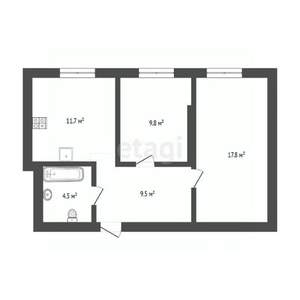 2-к квартира, на длительный срок, 53м2, 16/16 этаж