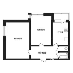 2-к квартира, на длительный срок, 65м2, 3/4 этаж