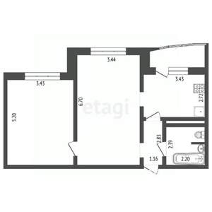 2-к квартира, на длительный срок, 67м2, 14/14 этаж