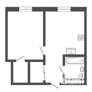 1-к квартира, на длительный срок, 41м2, 5/8 этаж