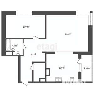 2-к квартира, на длительный срок, 96м2, 3/20 этаж
