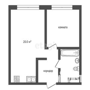 1-к квартира, на длительный срок, 40м2, 6/13 этаж