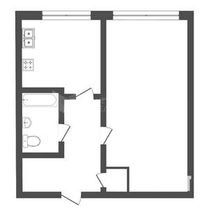 1-к квартира, на длительный срок, 36м2, 2/5 этаж