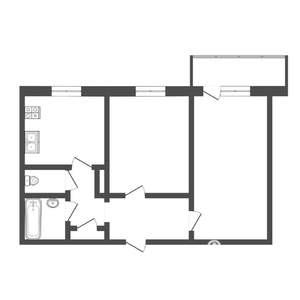 2-к квартира, на длительный срок, 53м2, 9/9 этаж