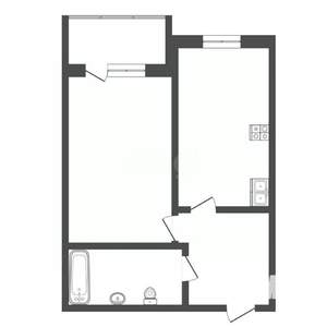 1-к квартира, на длительный срок, 41м2, 9/16 этаж