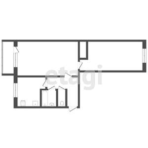 2-к квартира, на длительный срок, 48м2, 5/5 этаж