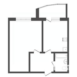 1-к квартира, на длительный срок, 45м2, 7/16 этаж