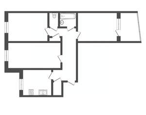 3-к квартира, на длительный срок, 66м2, 9/9 этаж
