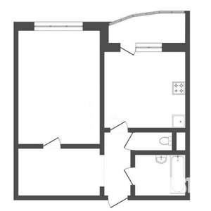 1-к квартира, на длительный срок, 43м2, 14/14 этаж