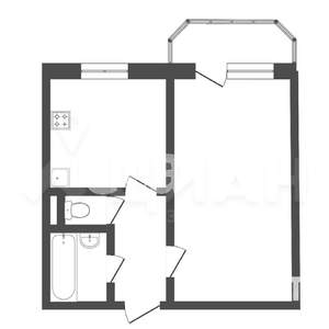 1-к квартира, на длительный срок, 35м2, 5/10 этаж