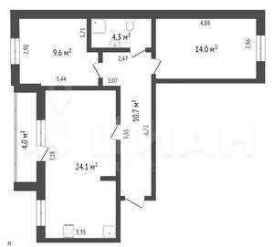 3-к квартира, на длительный срок, 68м2, 2/10 этаж