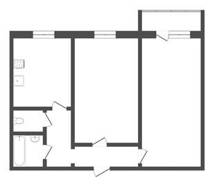 2-к квартира, на длительный срок, 52м2, 6/9 этаж