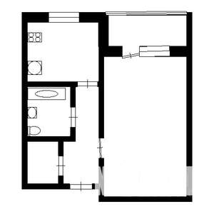 1-к квартира, на длительный срок, 29м2, 6/9 этаж