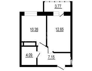 1-к квартира, на длительный срок, 37м2, 3/22 этаж