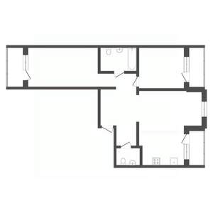 3-к квартира, на длительный срок, 80м2, 11/17 этаж