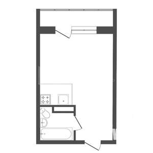 1-к квартира, на длительный срок, 33м2, 3/15 этаж