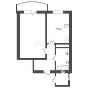 1-к квартира, на длительный срок, 39м2, 6/16 этаж