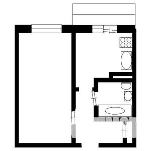 1-к квартира, на длительный срок, 38м2, 7/9 этаж