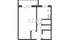 1-к квартира, на длительный срок, 36м2, 3/5 этаж