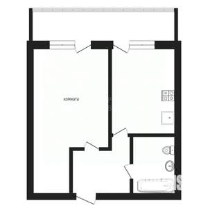 1-к квартира, на длительный срок, 34м2, 3/16 этаж