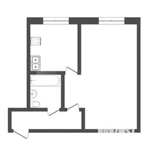 1-к квартира, на длительный срок, 30м2, 1/5 этаж